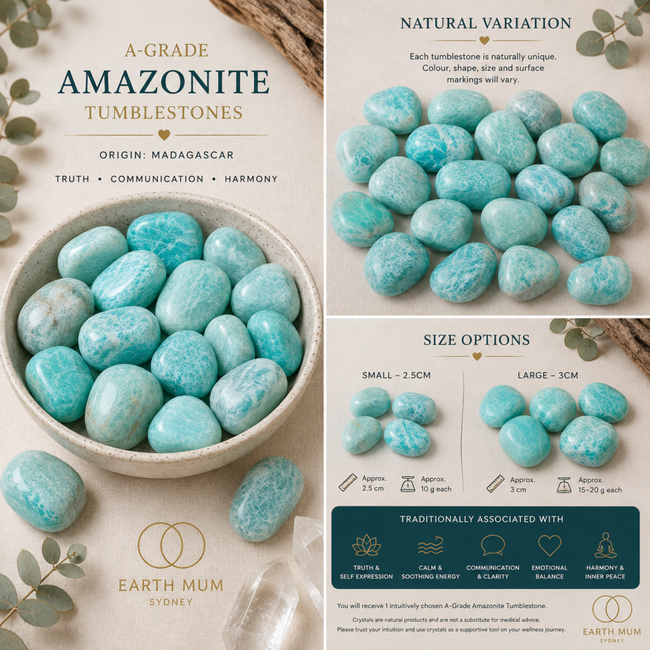 A-Grade Amazonite Tumblestone – Madagascar
