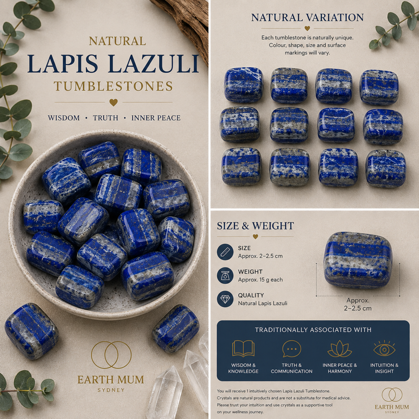 Lapis Lazuli Tumblestone – Wisdom, Truth & Inner Peace
