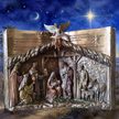 Nativity Bible Sculpture by Veronese | Cold Cast Bronze