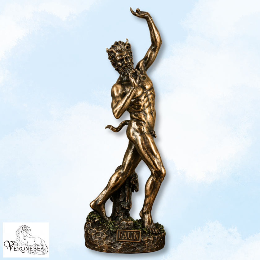 Dancing Faun of Pompeii Statue by Veronese | Cold Cast Bronze