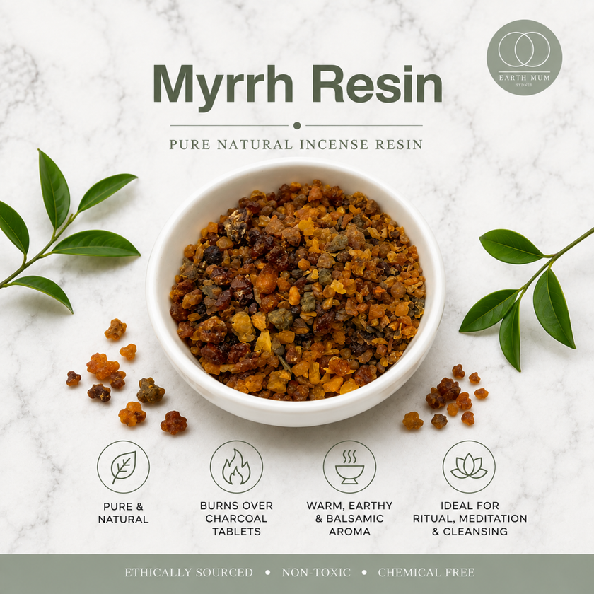 Myrrh Incense Resin – Pure Natural Gum Resin | 14g, 28g & 56g