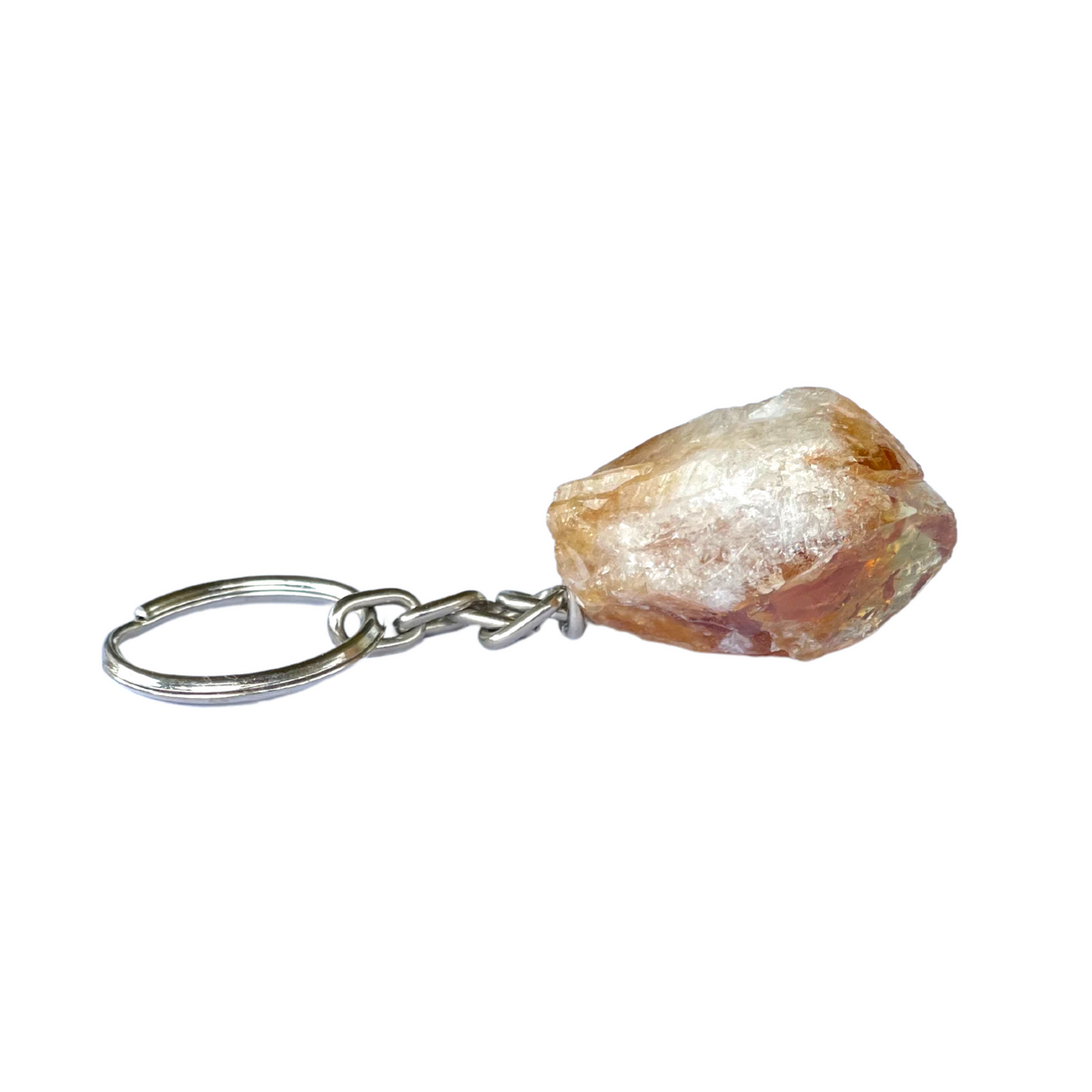 Natural Citrine Crystal Keychain | Abundance, Joy & Motivation