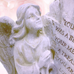 Kneeling Angel Memorial Plaque | Inspirational Angel Statue