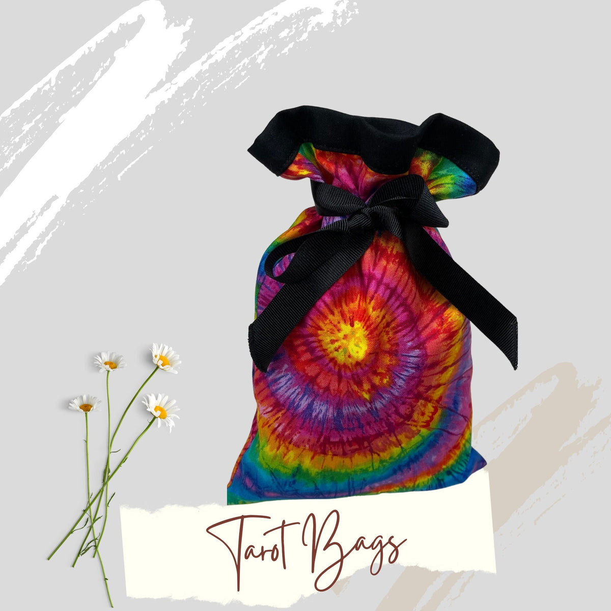 Rainbow Spiral Tarot Bag, Oracle Pouch New Beginnings