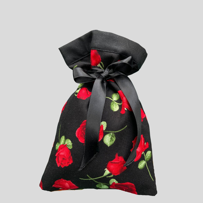 Black Red Roses Tarot Bag Oracle Pouch Roses