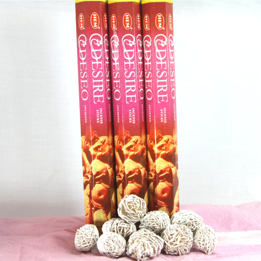 Desire Incense Sticks, smudging, cleansing, meditation