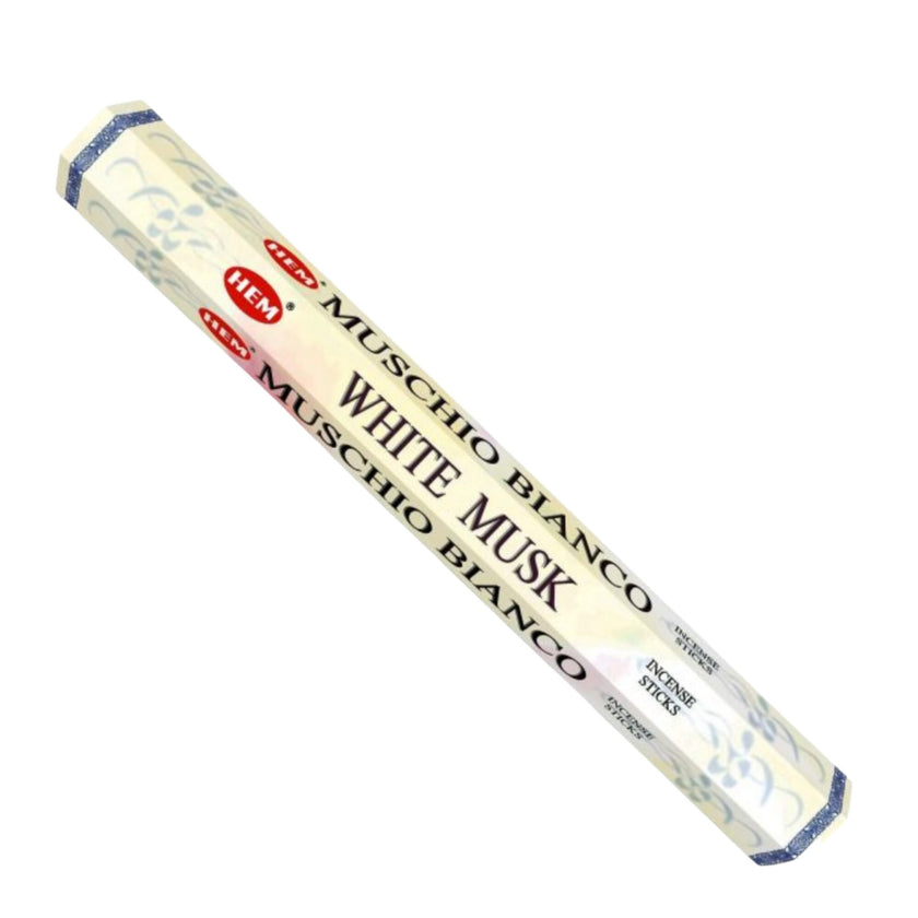 White Musk Incense Sticks Hexagon Hem Yoga Meditation Cleansing Healing