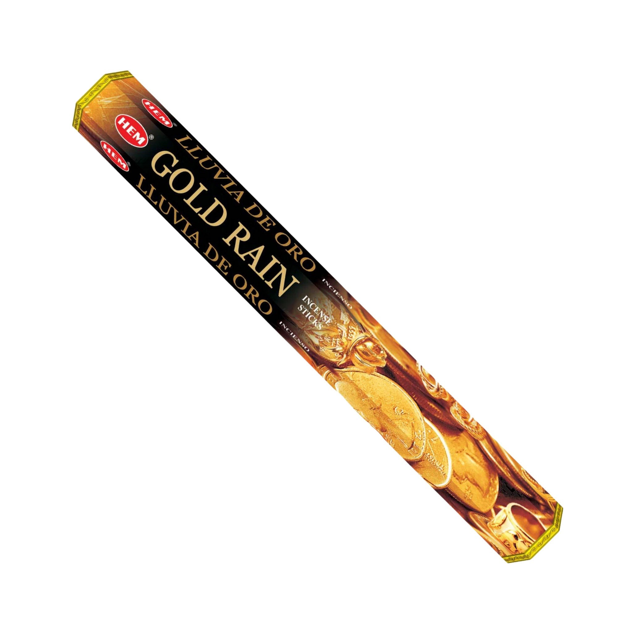 Gold Rain Incense Sticks by Hem Smudge incense Yoga Meditation Sacred Rituals Cleansing Healing