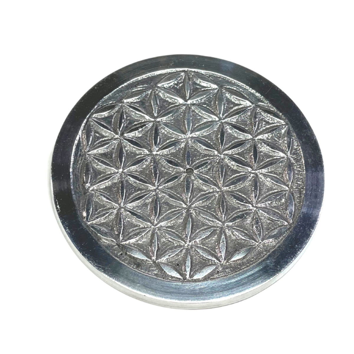 Flower of Life metal Burner Ash Catcher cone burner Incense holder burner 11.5cm