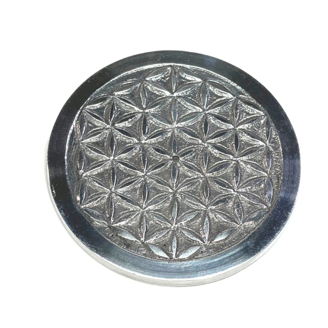 Flower of Life metal Burner Ash Catcher cone burner Incense holder burner 11.5cm