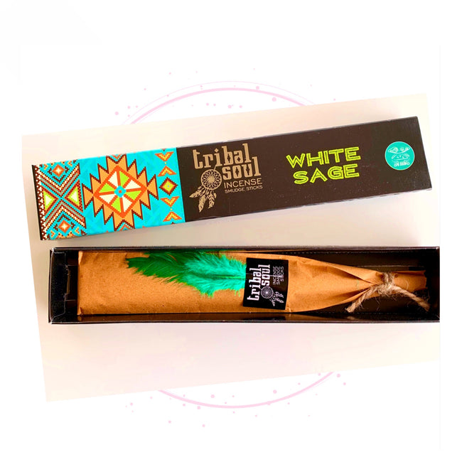 White Sage Incense sticks by Tribal Soul  Smudge incense Yoga Meditation Sacred Rituals Cleansing Healing