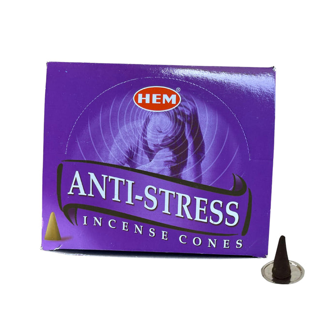 Hem Anti-Stress Incense Cones, Home Fragrance smudging, meditation, cleansing