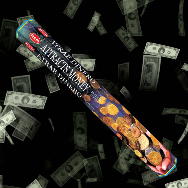 Attracts Money Incense Sticks by Hem Premium Scented Agarbatti Sticks