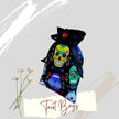 Skulls Tarot Bag Oracle Pouch Candy Skulls Black 100% Cotton fabric Satin Ribbon Day of the Dead