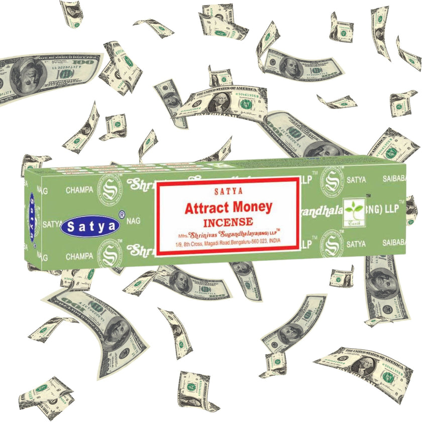 Attract Money Incense Sticks by Satya Premium Scented Incense Sticks