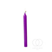 Purple Candle, 19cm x 1.7cm, Pillar candles Gothic Spell-work Altar Wicca Ritual Halloween