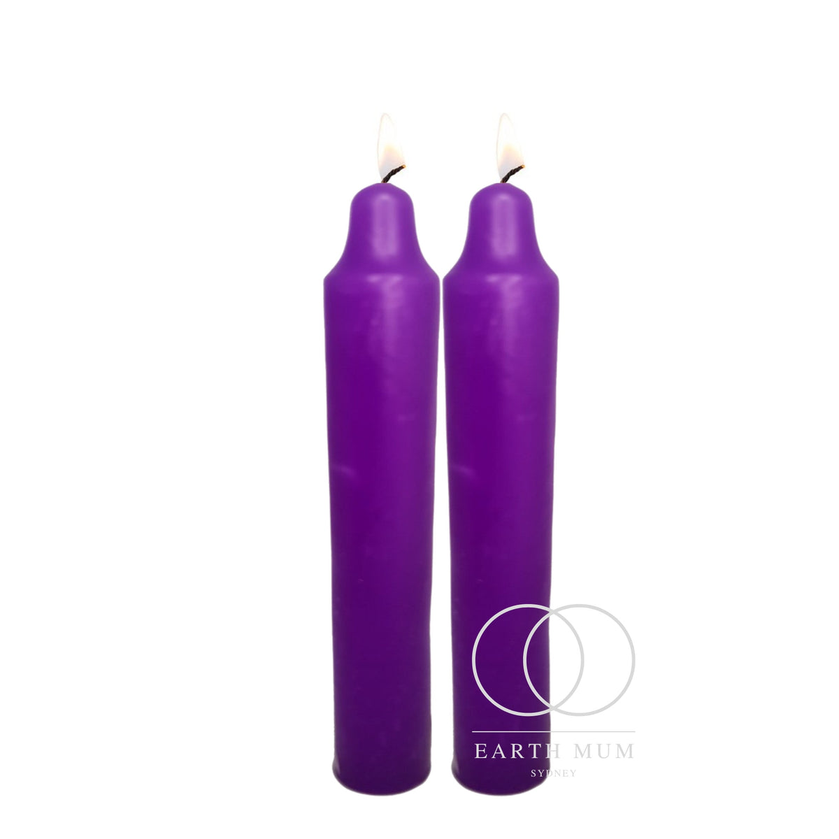 Purple Candles jumbo 23 x 3cm (9inches) Pillar candles Gothic Spell-work Altar Wicca Ritual Halloween