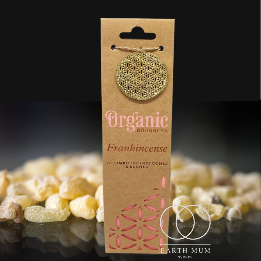 Frankincense Incense Cones Organic Goodness, smudging, meditation, cleansing