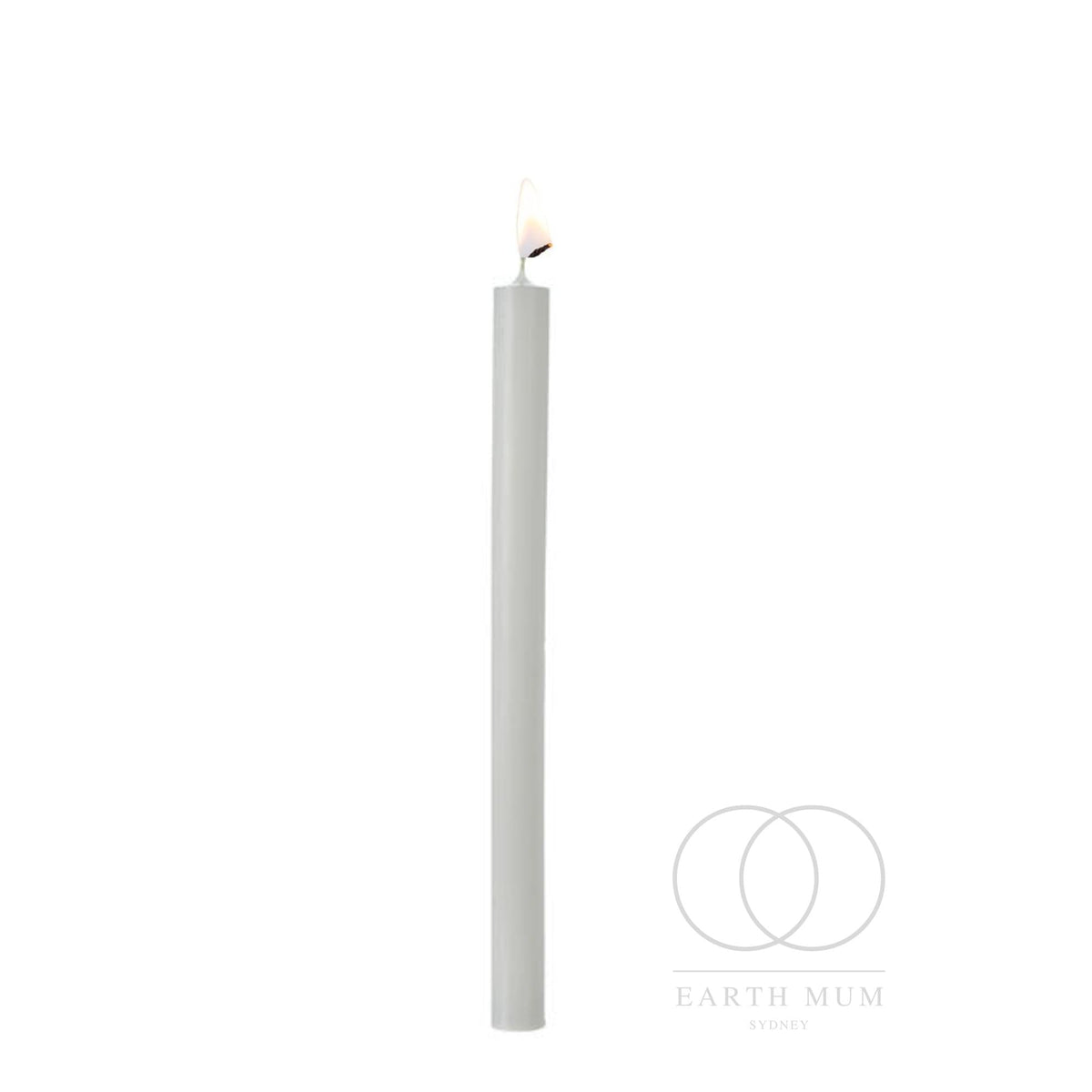 White Candle, 19cm x 1.7cm, Unscented Pillar candles Gothic Spell-work Altar Wicca Ritual Halloween