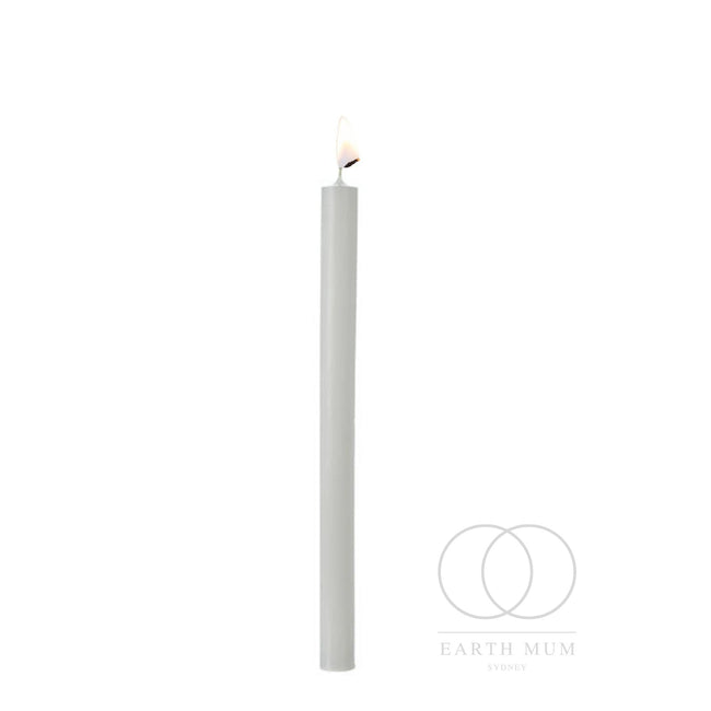 White Candle, 19cm x 1.7cm, Unscented Pillar candles Gothic Spell-work Altar Wicca Ritual Halloween
