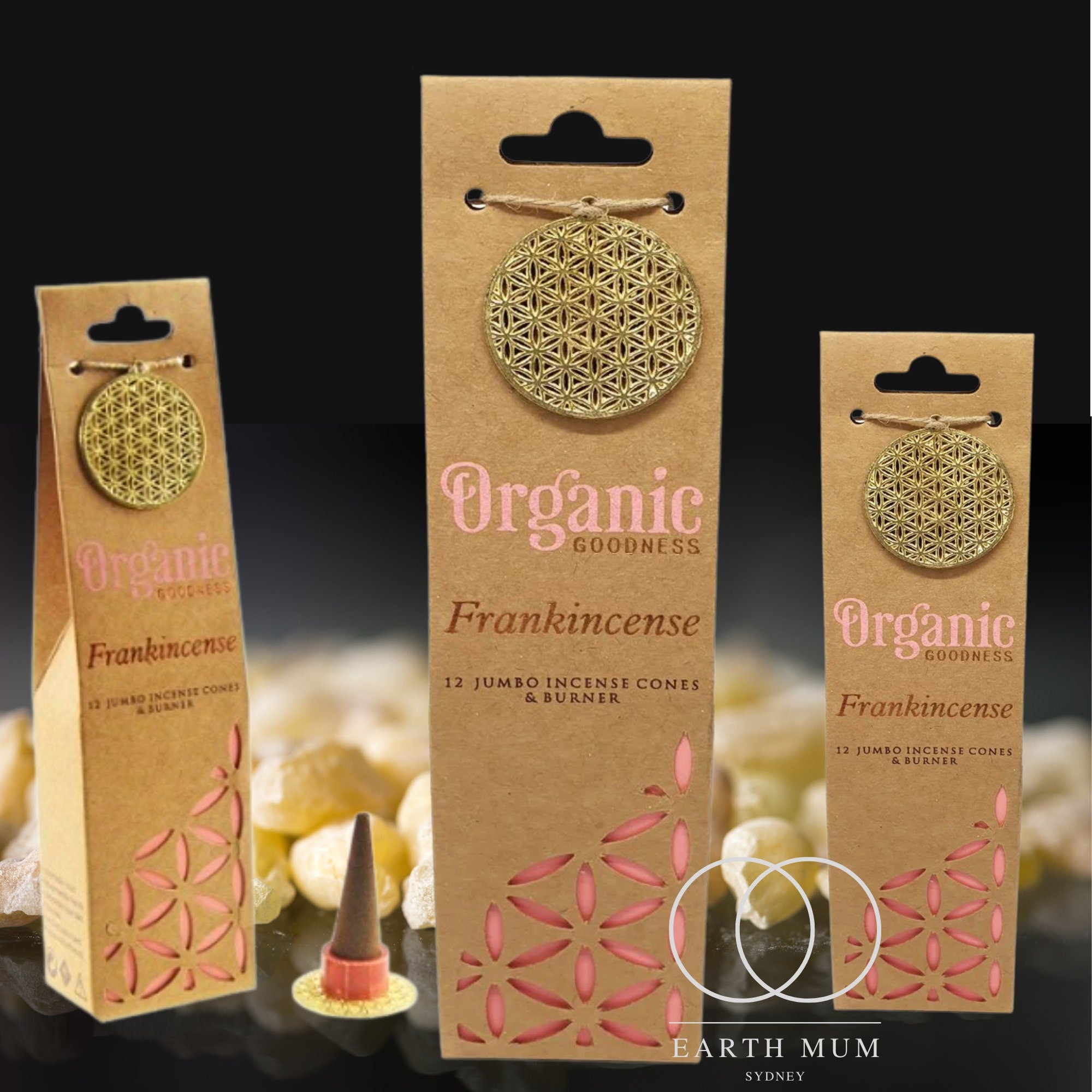 Frankincense Incense Cones Organic Goodness, smudging, meditation, cleansing