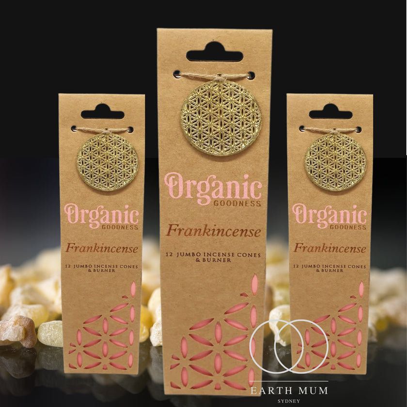 Frankincense Incense Cones Organic Goodness, smudging, meditation, cleansing