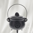 Cauldron, Pentacle, Cast Iron Black, Size 12cm x 15cm