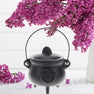 Cauldron, Pentacle, Cast Iron Black, Size 12cm x 15cm
