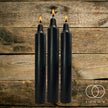 Black Jumbo Pillar Candles, Pagan, Wicca, Gothic Spell-work, Altar Ritual 1.5