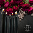 Black Jumbo Pillar Candles, Pagan, Wicca, Gothic Spell-work, Altar Ritual 1.5