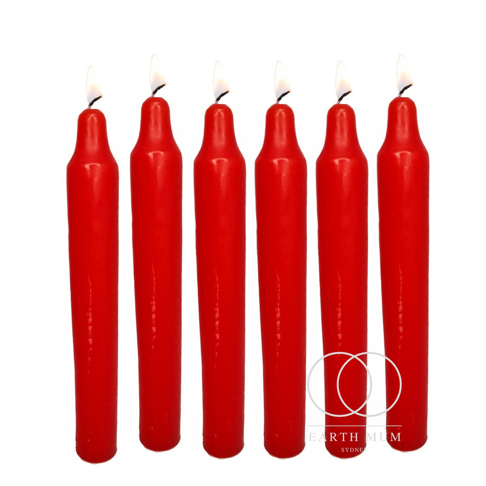 Red Jumbo Christmas Candles 1.5