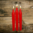Red Jumbo Christmas Candles 1.5