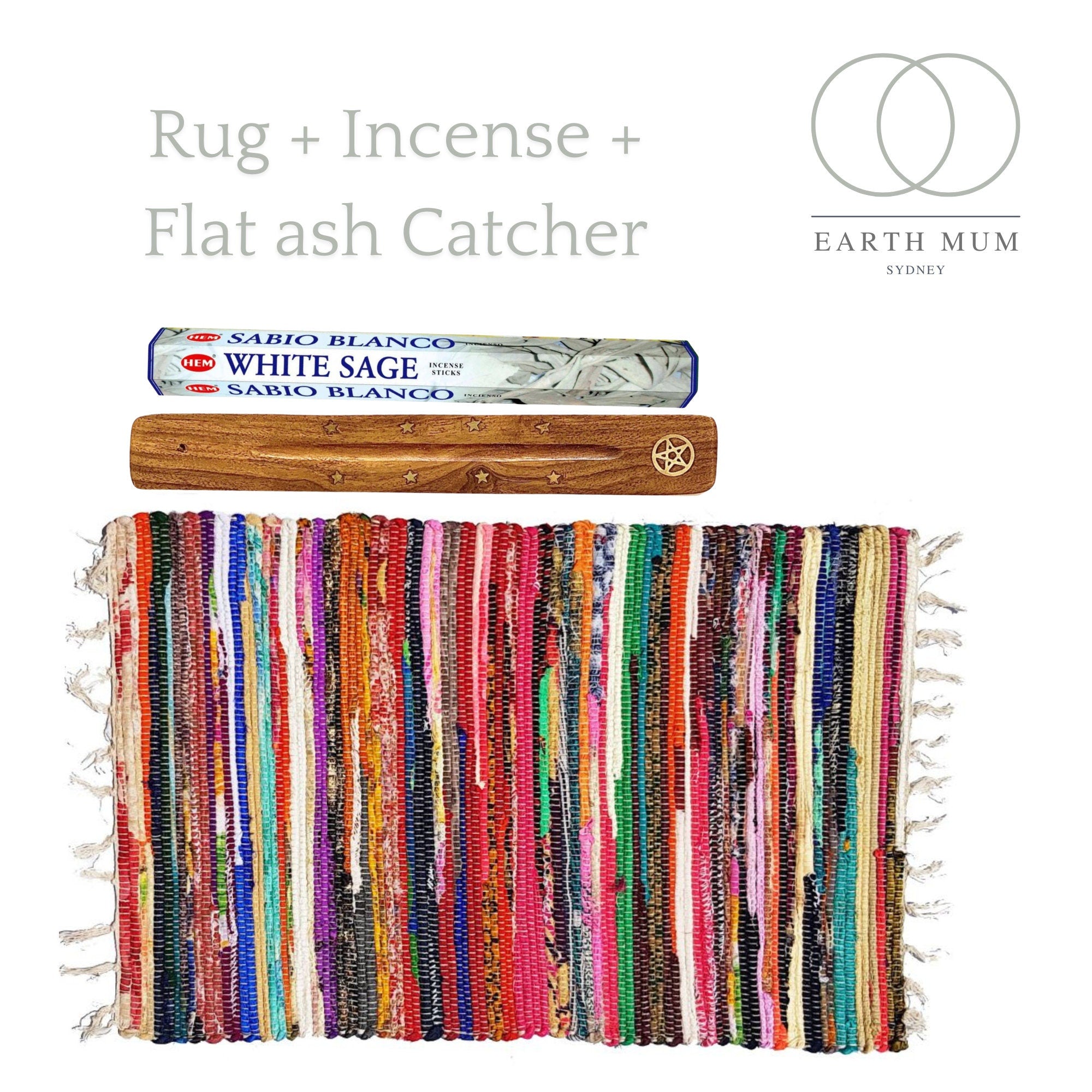 Incense, Pray Rug Handmade, flat ash catcher, Yoga Home Deco floor carpet