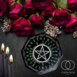 Candle Holder, Ouija Board Soapstone Tile, Altar Tools ritual supplies, pagan, wicca