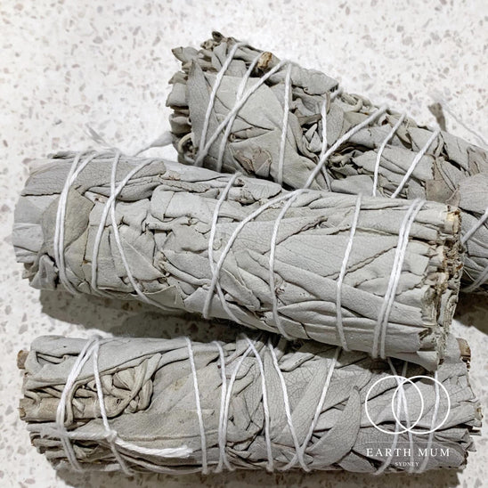 White Sage Smudge Sticks, Cleansing wand for Yoga & Meditation - Cleansing Rituals 10 -12cm