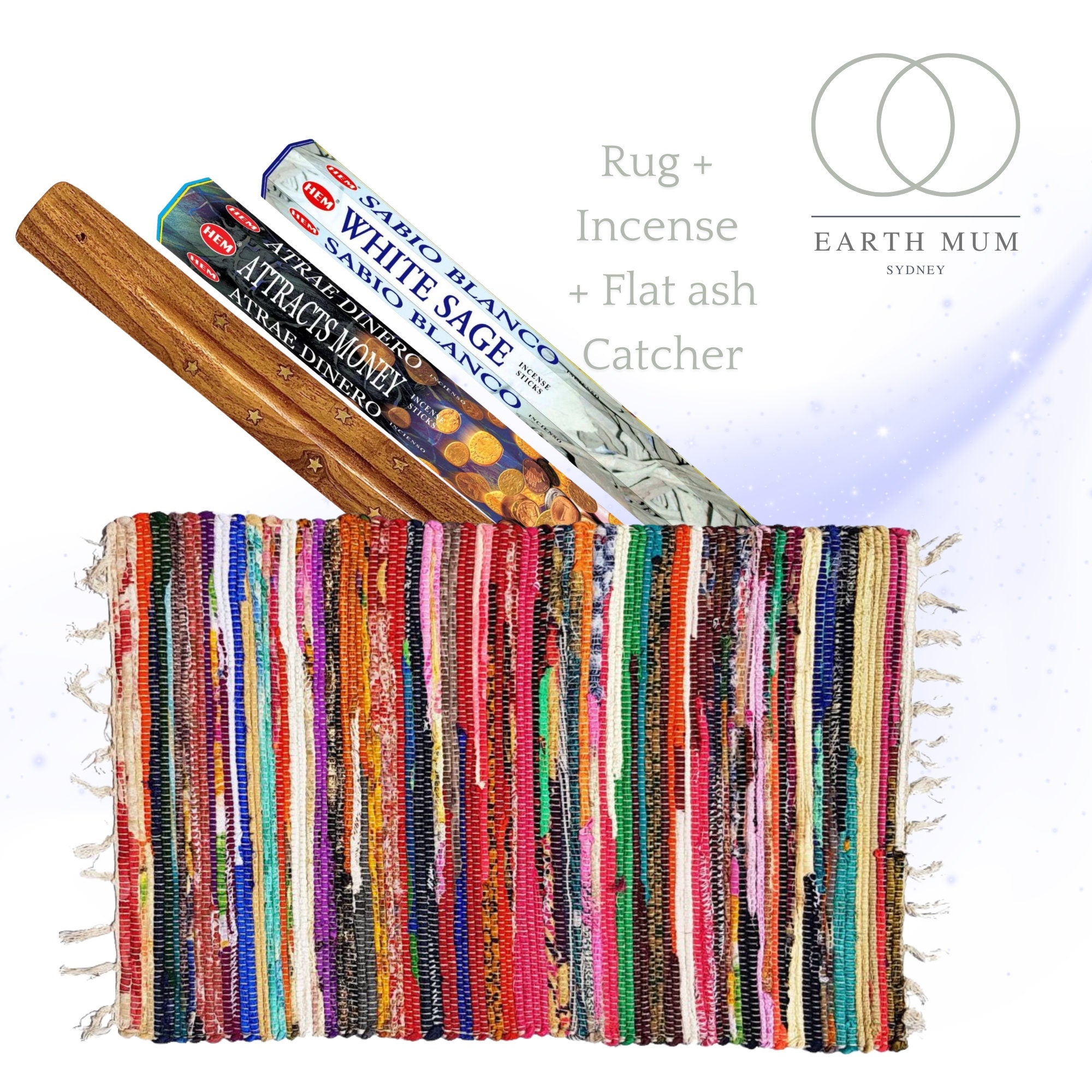 Incense, Pray Rug Handmade, flat ash catcher, Yoga Home Deco floor carpet