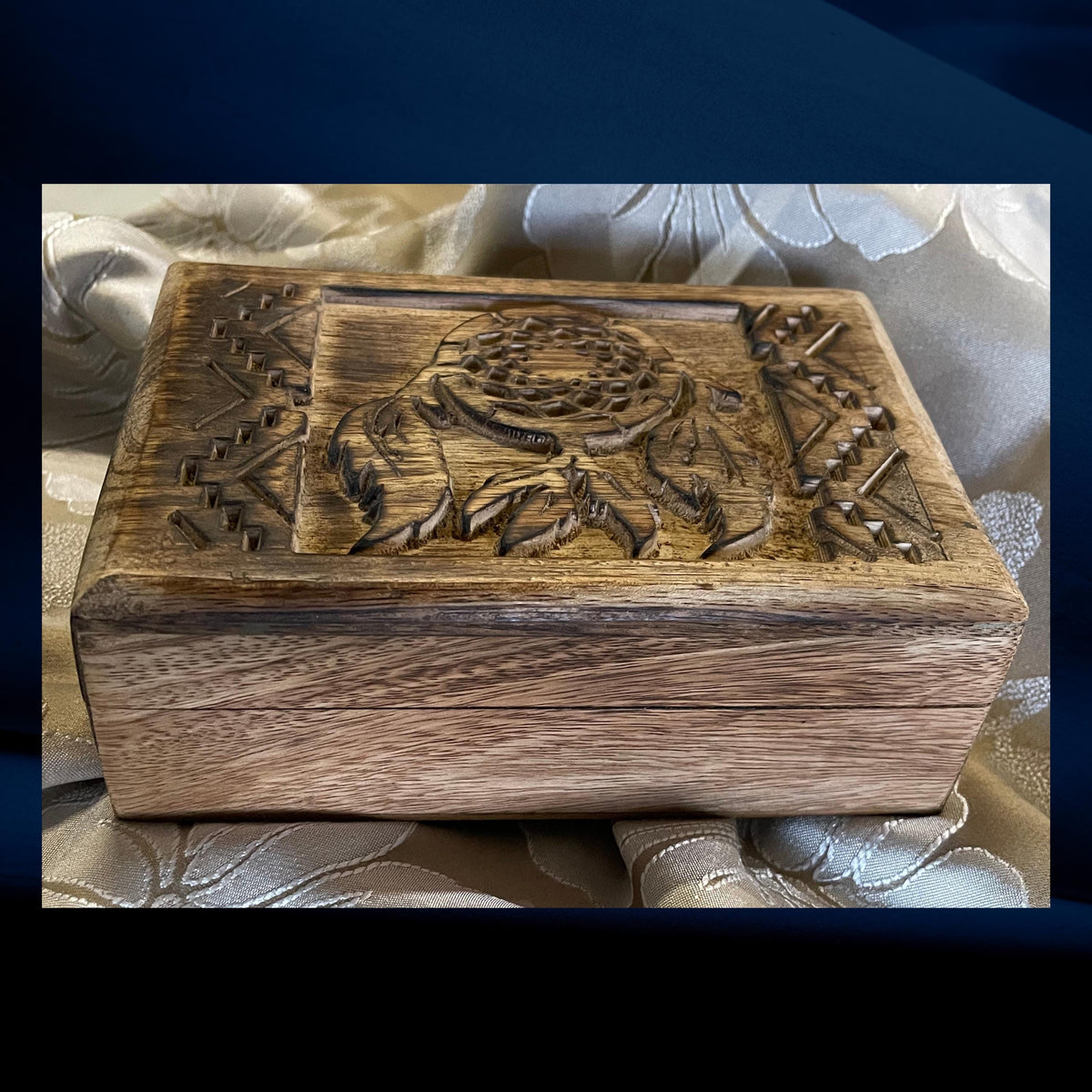 Native American Dream Catcher wooden box Tarot box, Card Box, Jewellery box