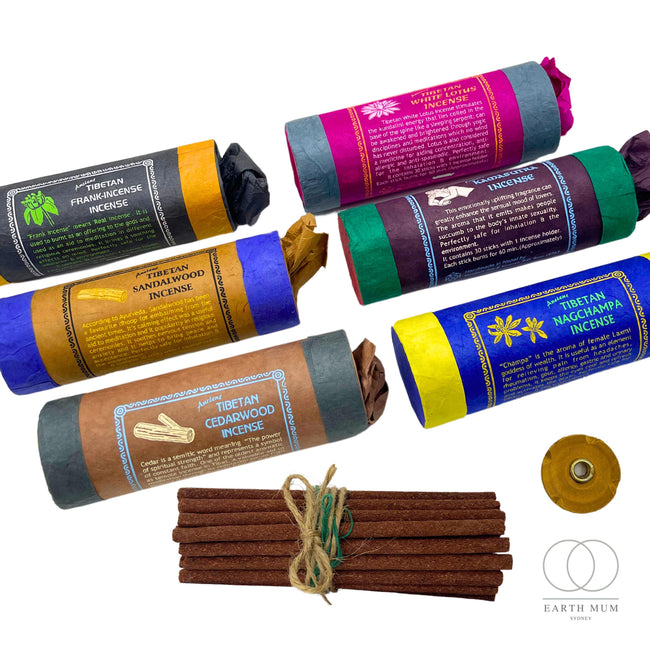 Ancient Tibetan Incense, Handmade | Frankincense, Sandalwood, Nag Champa, White Lotus, Kamasutra, Cedarwood