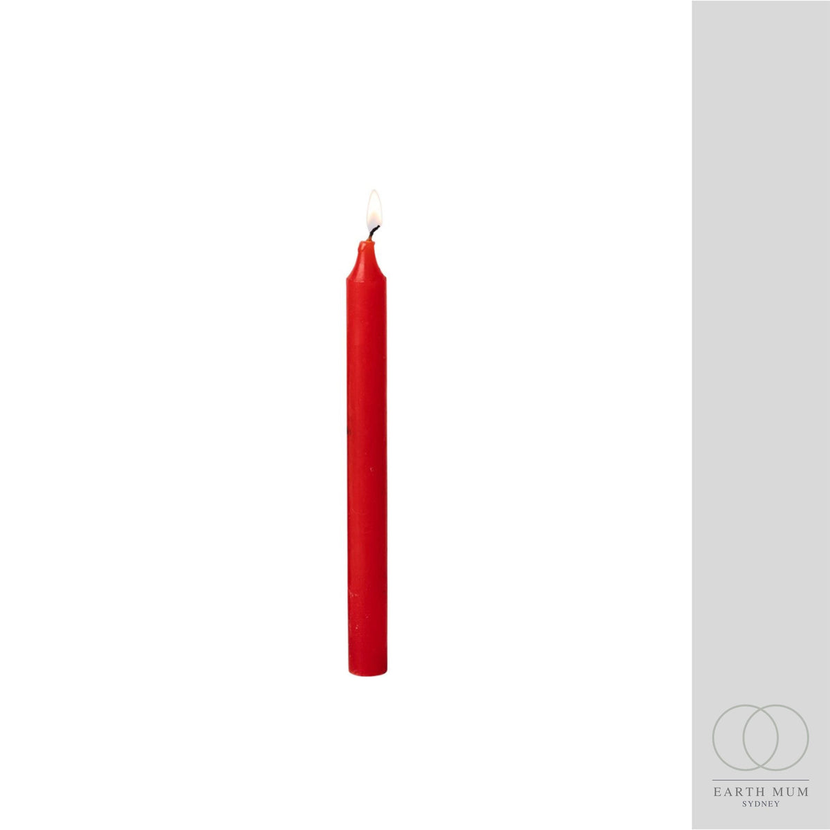 Red Candle, 19cm x 1.7cm, Pillar candles unscented