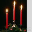 Red Candle, 19cm x 1.7cm, Pillar candles unscented