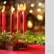 Red Candle, 19cm x 1.7cm, Pillar candles unscented